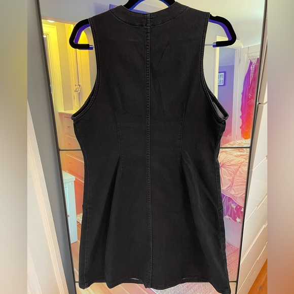 EUC Free People Black Denim Dress - Picture 4 of 7